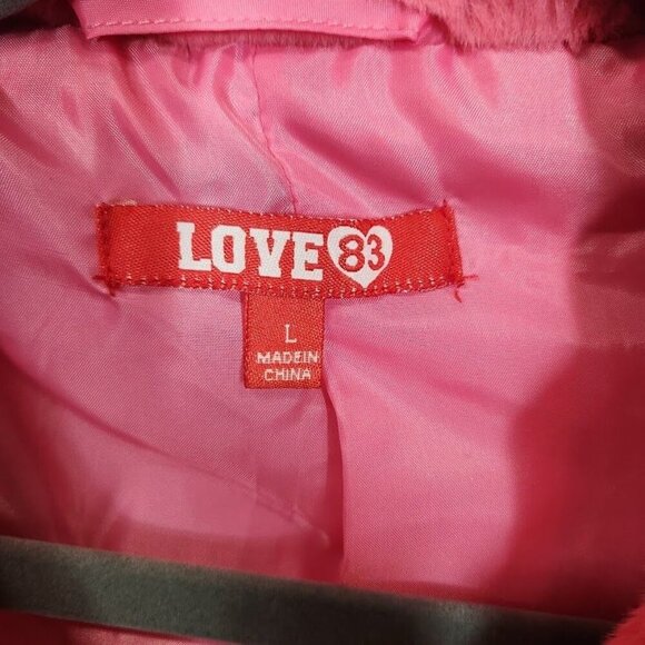 Love83 Faux Fur Jacket in Pink - Size Large - Picture 4 of 8